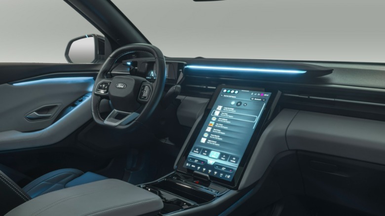 Ford Explorer EV interior screen