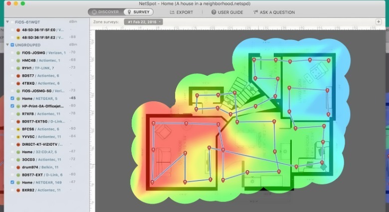 NetSpot WiFi app mac