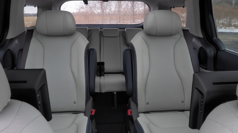 Second and third row seating