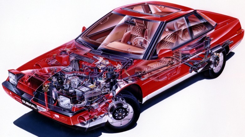 Subaru XT drivetrain diagram