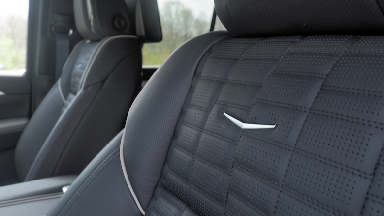 Logo on front seat