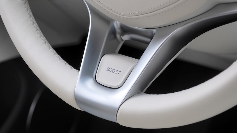 Genesis Boost button steering wheel