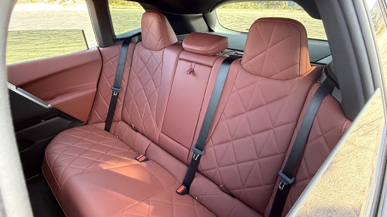 2026 BMW iX M70 rear seat