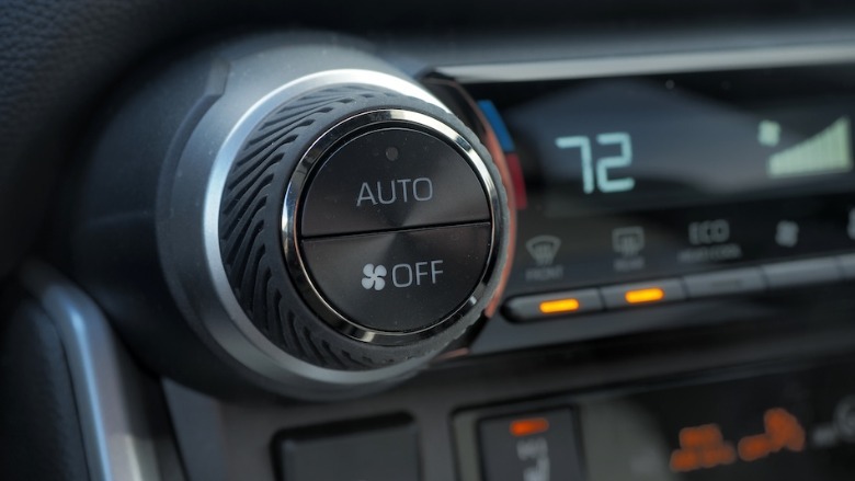 HVAC control close-up