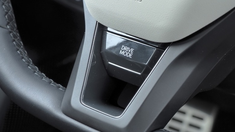 Drive Mode button on steering wheel