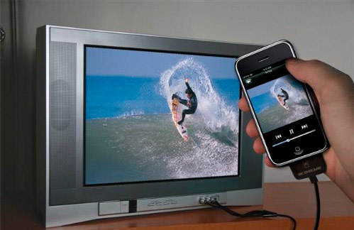 Scosche intros showTIME, basic AV cable for your iPod or Iphone