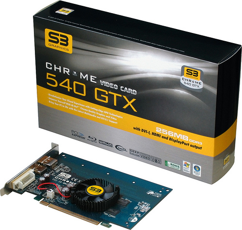 VIA S3 Graphics Chrome 540 GTX for HDMI, DisplayPort & DVI HD