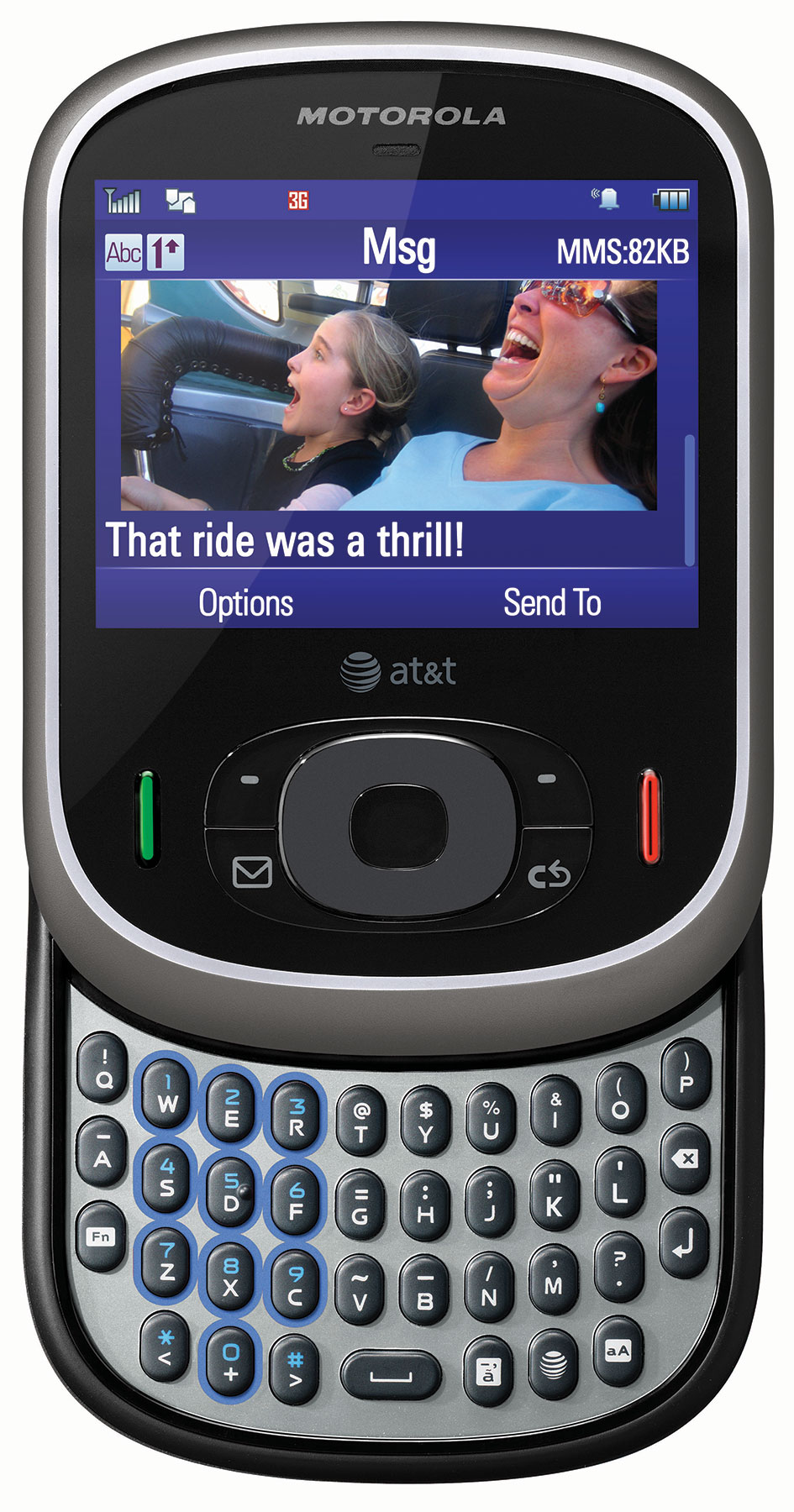 At T Motorola Karma Qa1 Basic Messaging Slider Slashgear
