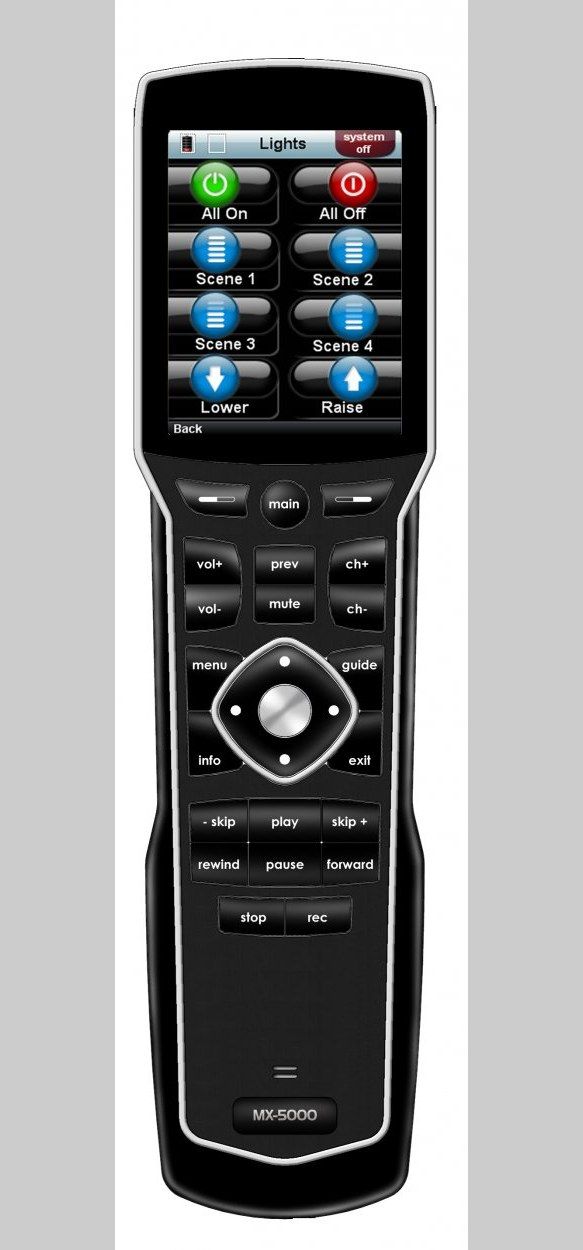 Universal Remote Control MX5000 haptic touchscreen remote SlashGear