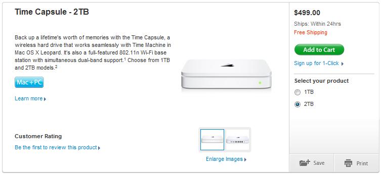 Apple 2tb Time Capsule Lands For 499 Slashgear