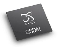 SiRFstarIV GPS receiver cuts fix times, reduces power
