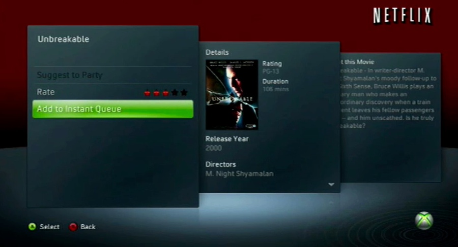 Xbox Live Preview video demo: new Netflix UI, Avatar marketplace