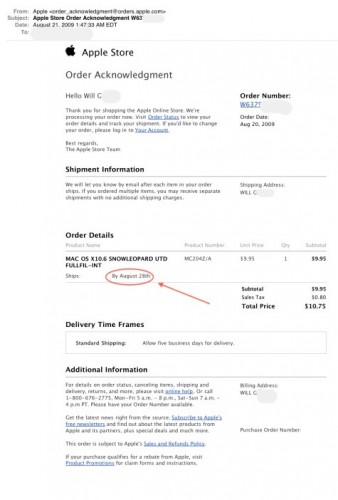 Apple Mac OS X Snow Leopard shipping August 28th - SlashGear