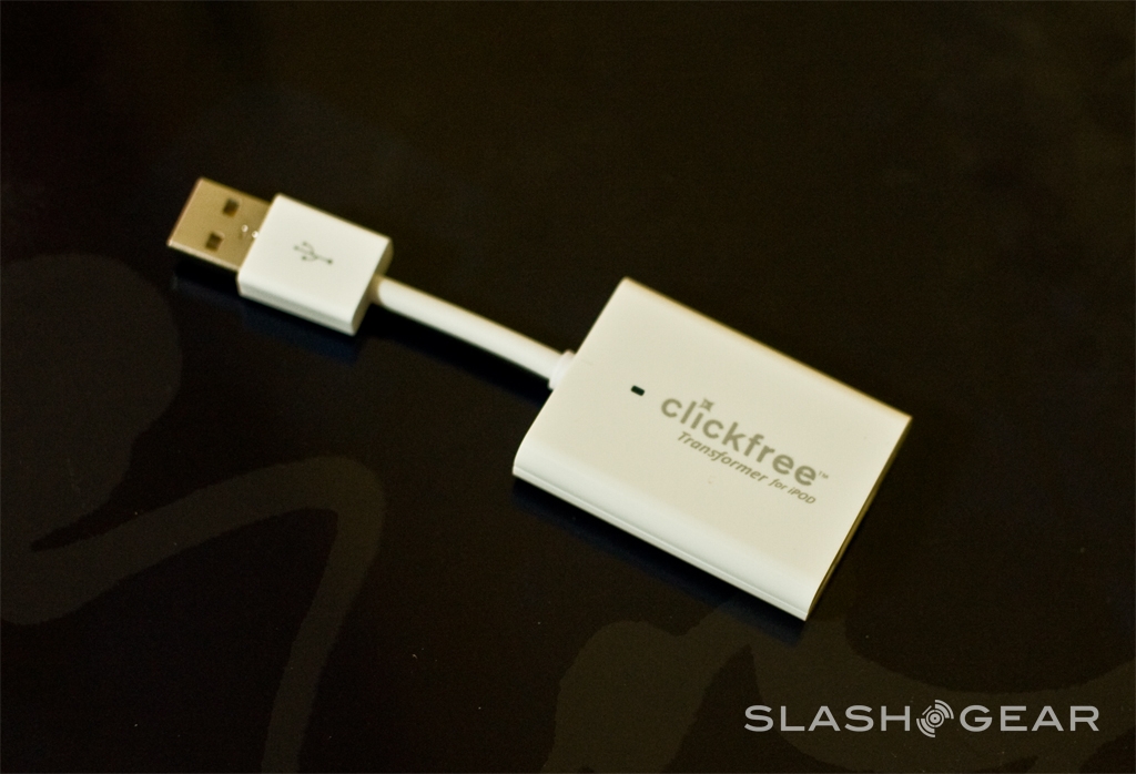 Clickfree Transformer for iPod Review – Turns your iPod into a Backup Storage