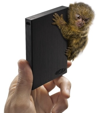 LaCie Rikiki tiny external HDD is monkey catnip
