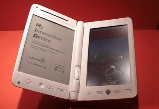 Astri MID mini dual-display Android ebook reader [Video]