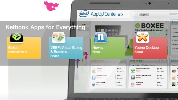 Intel AppUp Center netbook app store launched