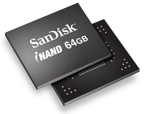 SanDisk unveils 64GB iNAND Embedded Flash Drive for mobile ...