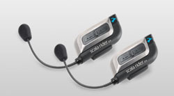 Scala rider G4 intercom for motorcyclists allows four riders to talk