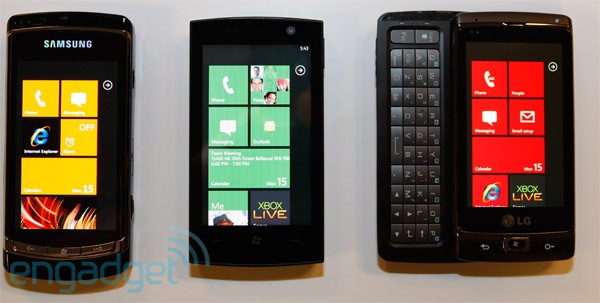 LG, ASUS, and Samsung Windows Phone 7 Series Devices Get Photographed