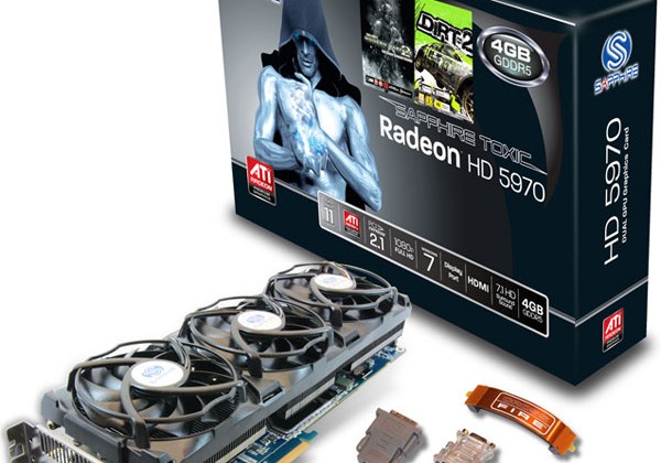 Sapphire Radeon HD 5970 TOXIC Edition Boasts 900MHz Clock Speeds