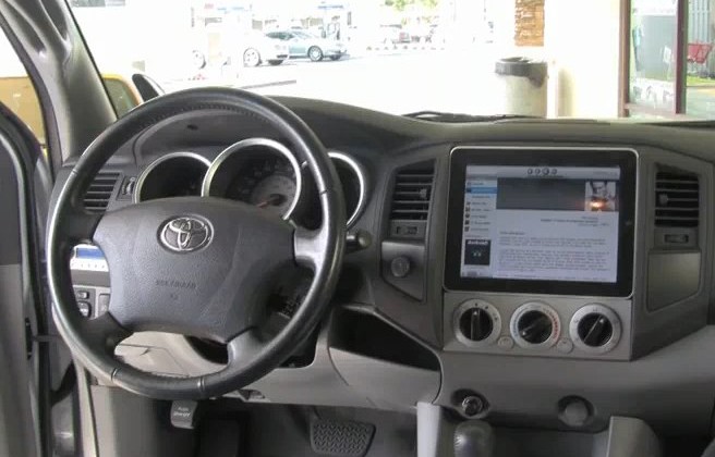 diy tablet in car dash
