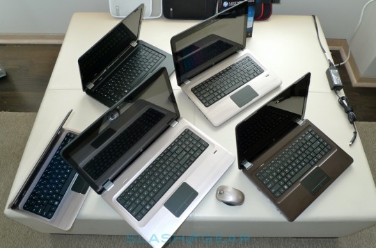 HP ENVY 17 and Pavilion dm4, dv5, dv6 and dv7 hit retail