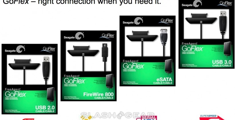 Seagate Goflex Adds Swappable Usb 3 0 Esata Firewire Cables Media