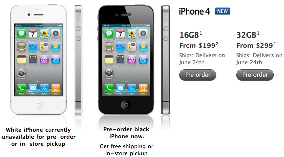 iPhone 4 up for pre-order: unlocked & SIM free in UK