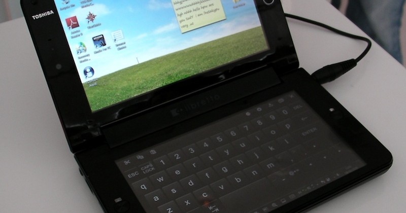 Toshiba Libretto W100 Hands On Video Slashgear