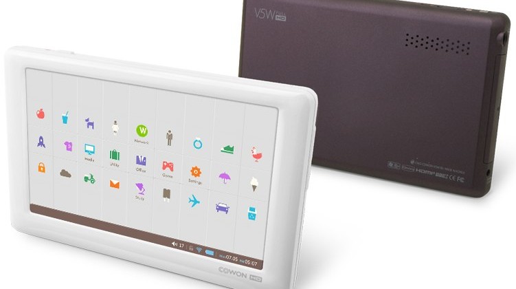 Cowon V5W adds WiFi to Full HD touchscreen PMP/MID