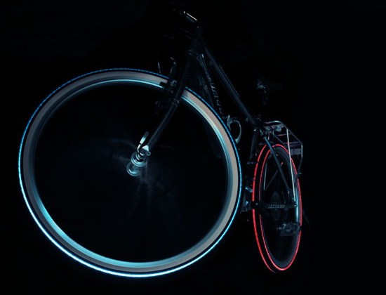 Night Bright Tyre Unleashes Cyglo Tire, DIY Tron Bikes