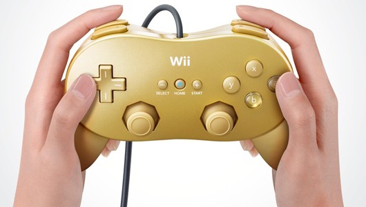 gold wii classic controller