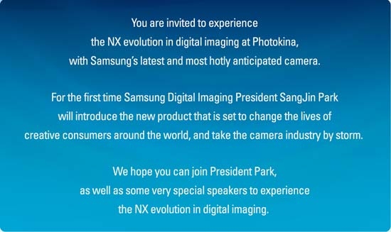 Samsung tease Photokina NX camera reveal: NX100 ahoy?