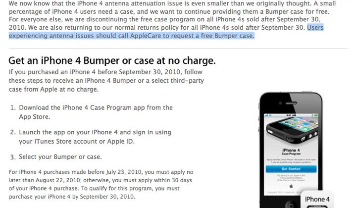 Apple Stopping Free iPhone 4 Case Program on September 30th