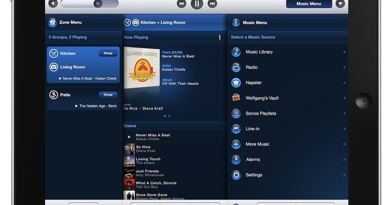 Sonos Controller for iPad released; Sonos Spotify activated