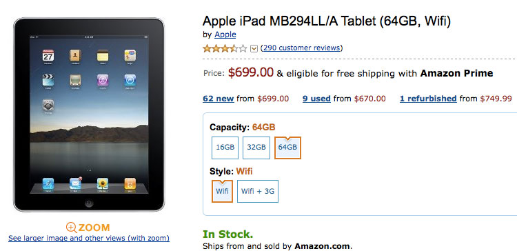 iPad Now Available in Target Stores, and Amazon Directly