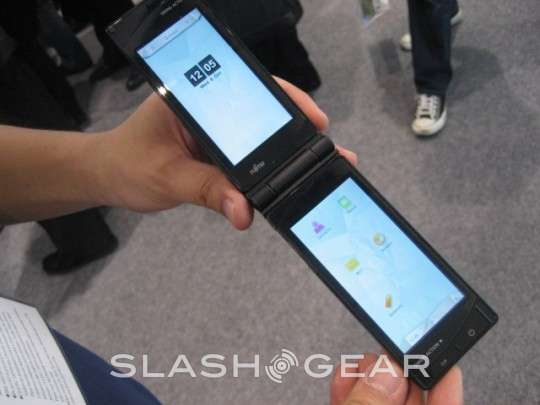 Fujitsu Dual Display Phone Prototype Video Demo Slashgear