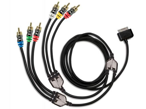 Scosche sneakPEEK II switchable component cable for iPad and iPhone launches