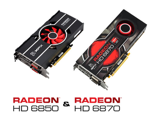 XFX outs AMD Radeon HD 6870 and 6850 video cards