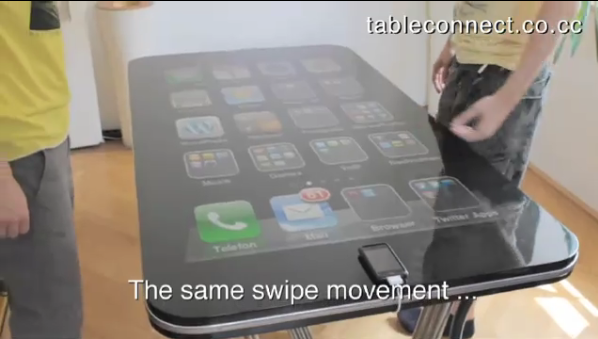 Table Connect for iPhone Brings iPhone’s Interface to 58-Inch Multitouch Table [Video]