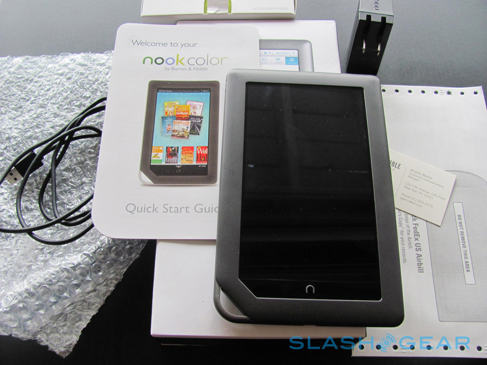Nookcolor Unboxing And Hands On Slashgear