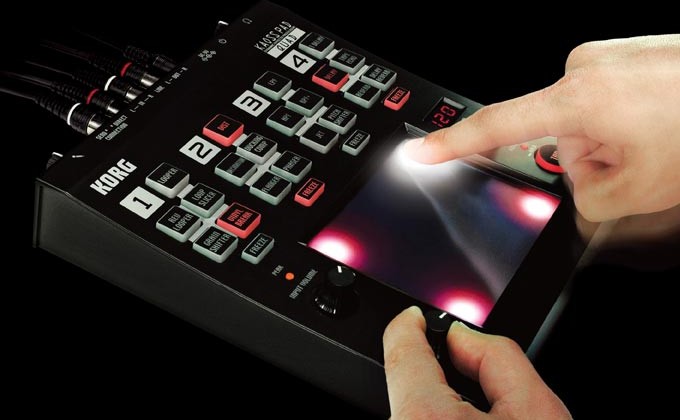 Korg KAOSS Pad QUAD mangles audio with 4-effect touchpad control