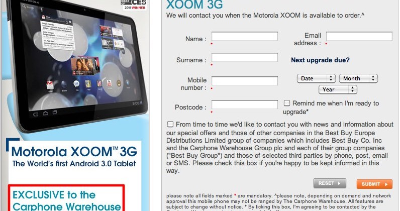 Motorola XOOM dated for European debut