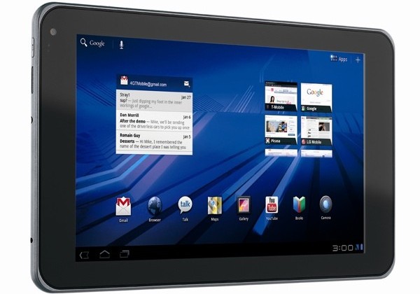 LG G-Slate Detailed, 3D Recording and Playback This Spring