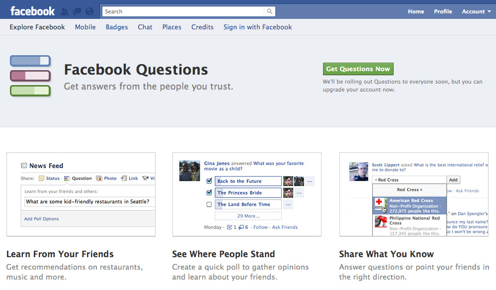 Facebook Questions Lets You Ask And Answer Almost Everyone On Facebook