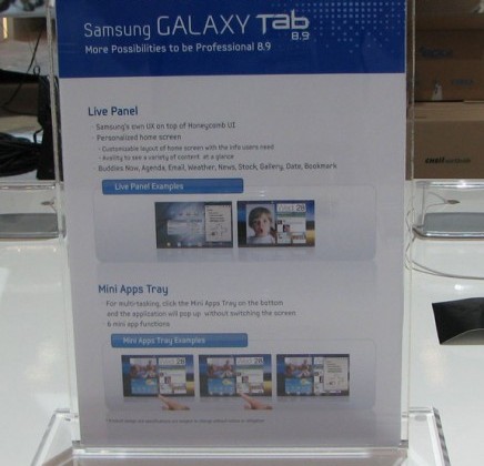 Samsung Galaxy Tab 8.9 Display Pictures Spied - SlashGear