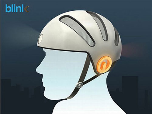 bike helmet with blinkers