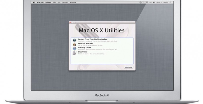 OS X Lion Recovery lets you boot from Apple’s servers