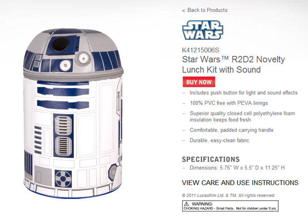 Thermos launches Star Wars R2D2 Lunch Box with Sound